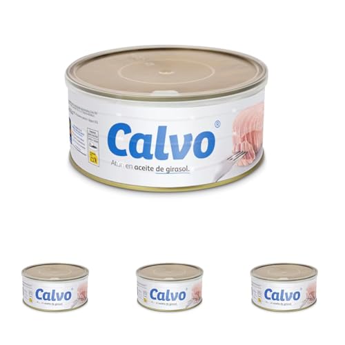 Calvo Atún en Aceite de Girasol RO750g (Paquete de 4)