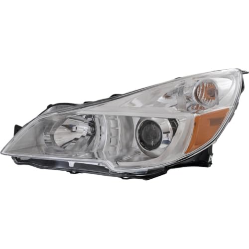 fastgallop for Subaru for Outback 2013-2014 1pcs Headlight Left Clear Lens Chrome Interior w/Bulbs SU2502143
