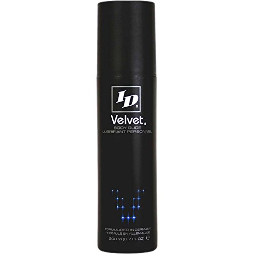 ID Velvet Silicone Based Personal Lubricant 6.7 Fl Oz – Sensual Luxury - Long Lasting Silicone Lube for Men Women and Couples Lube, Made in USA by ID Lubricants