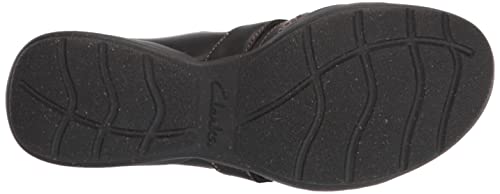 Clarks Roseville Step Mary Jane Flat, Black Leather, 8 Medium #TOP3