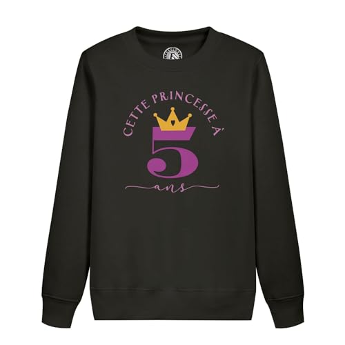 Sweat enfant cette princesse a 5 ans pour goûter d'anniversaire