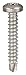 Tamper Screw, Pan, 8-18, 1 1/4 L, PK10
