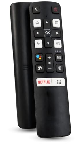 Remote compatable with TCL Android TV, Voice Remote Replacement for TCL Android Smart Tv Remote, New Upgraded Rc802V for TCL Tvs with Netflix, YouTube hotkeys (TCL-Voice)