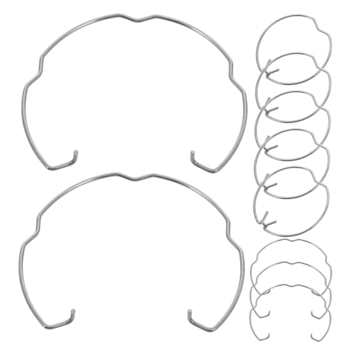 NUOBESTY 10 piezas Clips Metálicos con Resorte para Luces Empotradas Anillos de Retención para Lámparas LED y Halógenas Accesorios Estables para Focos de Techo Downlight Compatibles