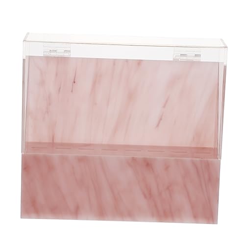 Healeved ホルダー収納ボックス ツイーザーケース まつげエクステンション 収納棚 ラッシュスタンドディスプレイ カバー付き スタンド プレキシガラス