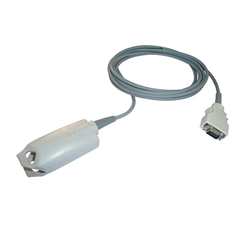 spo2 3 mtr probe compatible with nellcor om/arkadi/collin/l&t 3m 14 pin adult clip type.