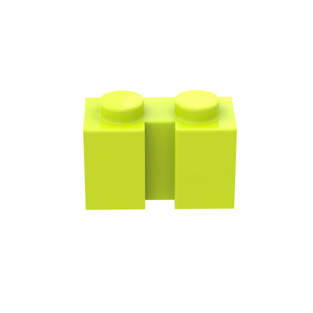 Gobricks 4216 Hinge Brick Brick Special 1x2 with Groove 50 Pieces GDS-798 Compatible with Lego Building Blocks Color:Lime 119 — image 1