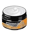 Spray de limpieza de cromo, crema para eliminar arañazos, fórmula de secado rápido con soporte de esponja, crema para eliminar óxido para neumáticos SUV RV, accesorios automotrices, ayuda para el