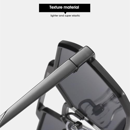 Lunettes de soleil rétro double pont anti-éblouissement UV400 pour homme et femme - 4