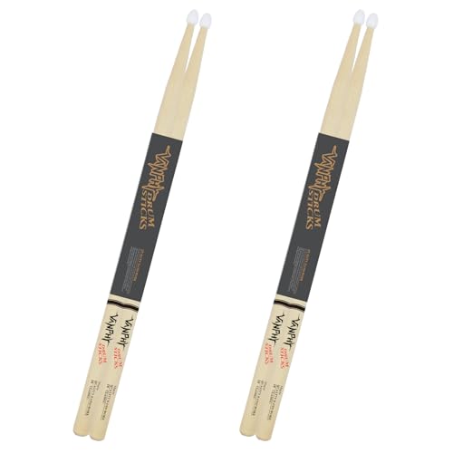 VANPHY Drum Sticks 2B Classic Maple Drumsticks Nylon Tip Drum Stick for Musical Instrument...