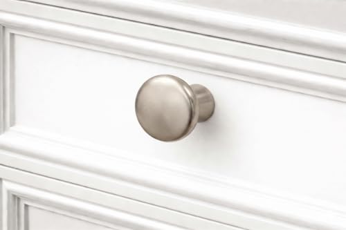 Image of JAGGER JAG401 Drawer Knobs for Home & Office - Durable and Elegant Stainless Steel Door Knob for Cabinets, Cupboards & Dressers (2, Satin (CURV Round))