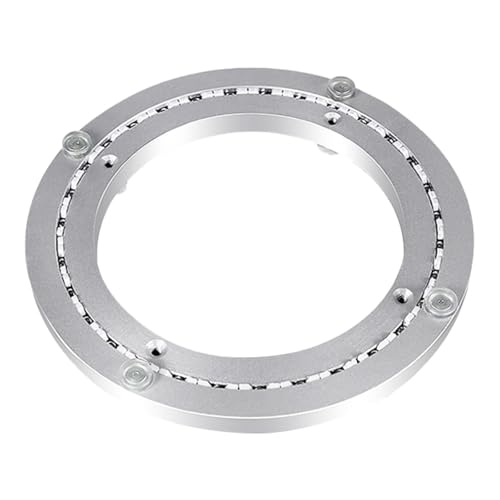 Dining Table Turntable Base Silencer Aluminum Alloy Glass Rotating Manual Bearing Round Table Home Dining Table(45(17.7inch))