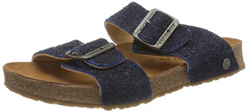 Image of HAFLINGER Andrea Elegant Leather Sandals with Rubber Sole and Cork Latex Footbed Unisex