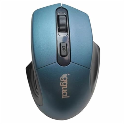 iggual Ratón Ergonomic-L 1600 dpi Azul Negro/Azul