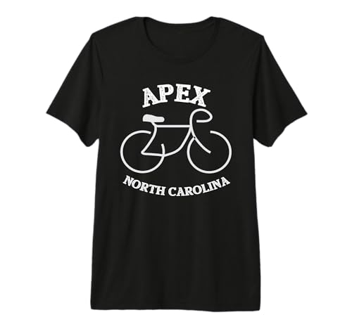 Gráfico de Ciclismo Apex Carolina del Norte Camiseta Premium