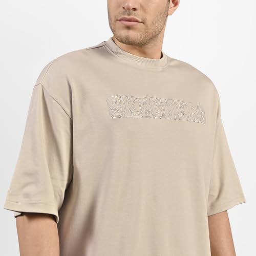 Image of Skechers Men's Solid Loose Fit T-Shirt