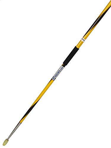 4THROWS Elite Javelin 600 Gram 60 Meter Rubber Tip - IAAF Certified - [1 Year Warranty] Girl's High School College Track and Field (Yellow)