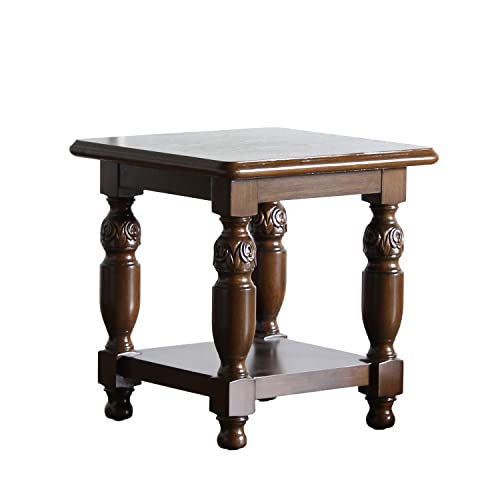 ソファ専門店 モデュロール (テーブル 幅51cm 奥行51cm 高さ51cm) 2025-FNシリーズ 英国調 スクエア型 ローテーブル サイドテーブル コーヒーテーブル ブルボーズレッグ アンティーク風 家具 ブリティッシュスタイル ミニ 小さい 小型