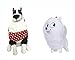 Secret Life Of Pets - Peluche da 2 - 25 cm, motivo: Gidget the Pomeranian & Gallo il cane da pastore gallese, super morbido, qualità regalo