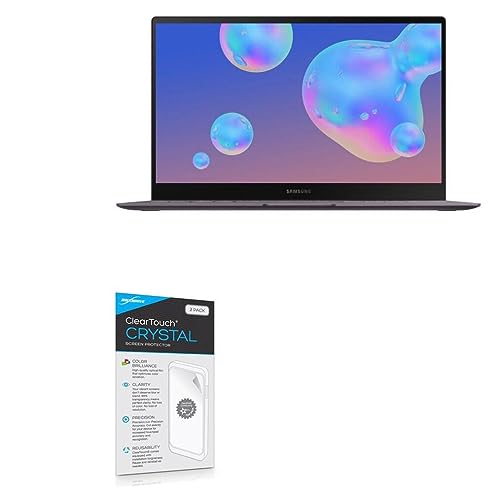 BoxWave Screen Protector Compatible with Samsung Galaxy Book S - ClearTouch Crystal (2-Pack), HD Film Skin - Shields from Scratches