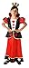 Ciao-Regina di Cuori Wonderland costume travestimento bambina (Taglia 5-7 anni), Colore Rosso, Nero, Bianco, 14811