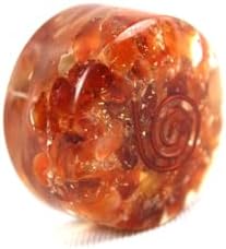 Carnelian Orgone Tower Buster Generator Positive Energy Mental Peace Chakra Balancing Improved Immune Function Approx Size 1.5 Inch
