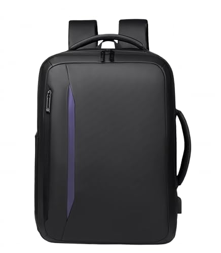Mochila Executiva Impermeável Masculina para Notebook 15.6 com USB Externo Grande Capacidade Compartimento Separado para Laptop Ideal Trabalho Viagem Faculdade Resistente à Água (Modelo 03)
