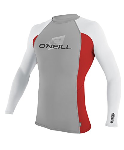 Image of O'Neill Youth Premium Skins Long Sleeve Rashguard, UPF 50+ Sun and Rash Protection, Buttery Soft Tight Fit