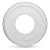 OhLectric Ceiling Medallion - Smooth Molded Plastic Medallion for Fans, Lights and Chandeliers - Decorative Ceiling Decors with Ridged Edge - 9 ¾ Inches - OL-39209