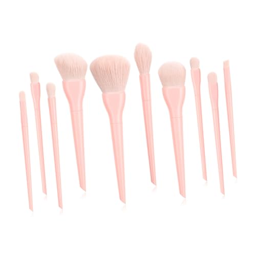 MUSISALY 10個 セット パウダーブラシ makeup brush 化粧ブラシ プロのメイクブラシ 女性用メイクブラシ ピンク