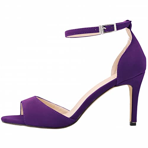 Sandales de sangle de cheville en cuir talons party plus stables sans douleur