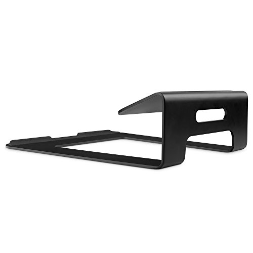 Twelve South ParcSlope for MacBook and iPad Pro | Hybrid laptop stand and tablet desktop wedge (black)