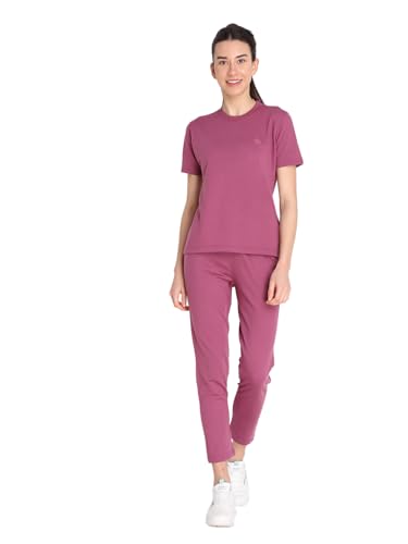 Image of CHKOKKO Casual Co ord Set for Women Stylish Summer Wear Cord Half Sleeves Round Neck Track Suit Coords Travelling Outfit Western Ladies Co ords Onion 5XL