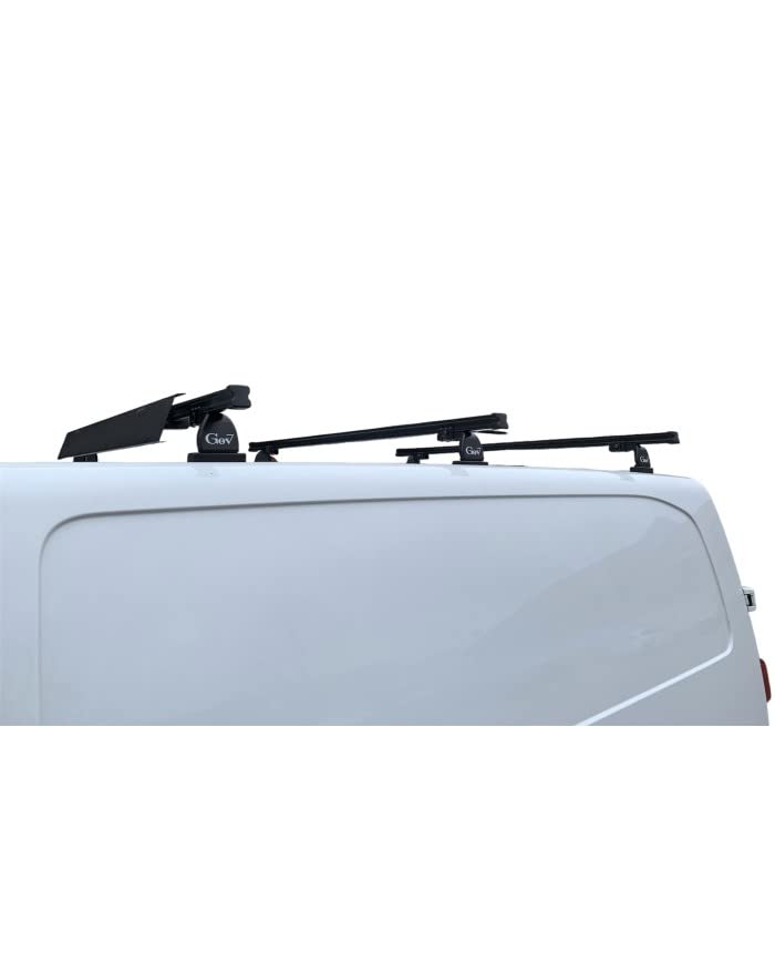GEV Set 3 Barre Portatutto Portapacchi per Transit Custom dal 2014 al 2022