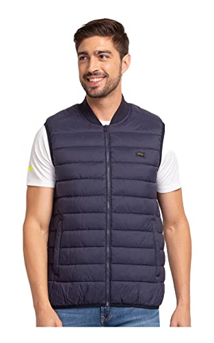 Image of Spykar Men's Polyester Solid Regular Jacket (MJK02BBSL094)