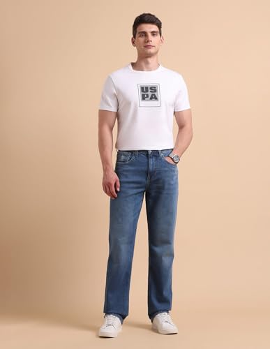 Image of U.S. Polo ASSN. Denim Jeans for Men - Relaxed Fit, Mens Jeans for Office & Regular Wear