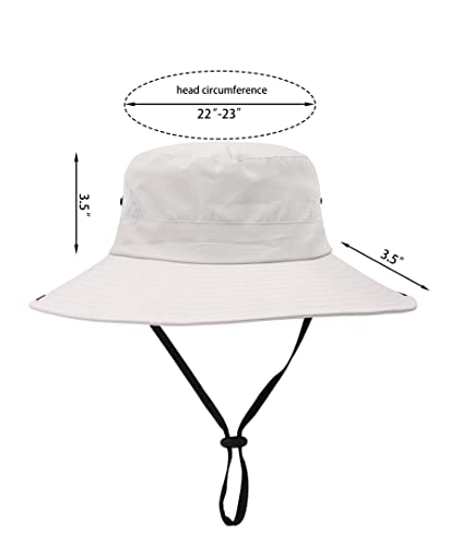 Image of Womens Summer Sun Hat Beach Hat Wide Brim Outdoor UV Protection Hat Foldable Cool Mesh Ponytail Bucket Hat