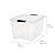 IRIS USA 40 Qt Stackable Plastic Storage Bins with Lids, 4 Pack - BPA-Free, Made in USA - See-Through Organizing Solution, Latches, Durable Nestable Containers, Secure Pull Handle - Clear