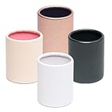 Anneome 4 Piezas Cajas Redondas Pequeñas de Cartón para Flores Cubos de Flor Portátiles Colores Rosa Rosa Blanco y Negro para Regalos y Arreglos Bodas y Celebraciones