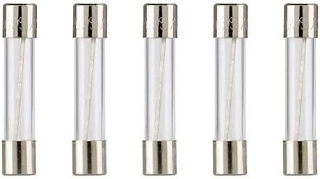 Bussmann AGC-10 AGC Series Fuse, Fast Acting, 10 Amp, 250V, Glass Tube, 1/4" x 1-1/4" (Pack of 5)