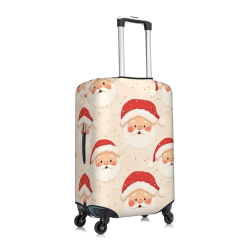 Christmas Santa Claus Luggage Cover Protector Elastic Washable Anti-Scratch Suitcase Covers With Zipper Closure For Luggage 18-32 Inch Small3