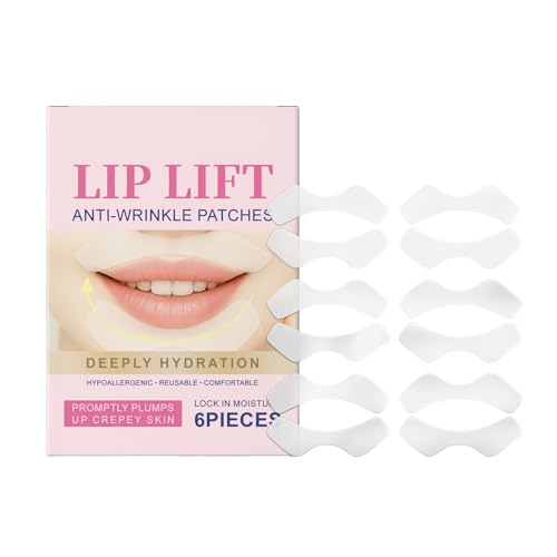 Parches de líneas sonrientes, parche respetuoso con la piel, 6 piezas de cinta transpirable de silicona, almohadillas reafirmantes, ideal para labios, mujeres, niñas, dormir, noche, familia, colegas