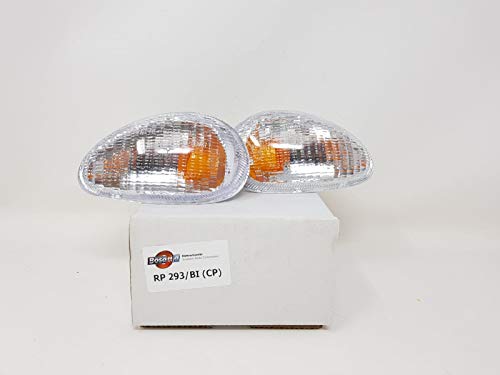 Paire de flèches avant blanches Vespa 125-150 ET2/ET4 BOSATTA RP293
