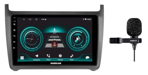 Image of Hamaan 9 inch Full HD Octa Core Processor Android 11 Car Stereo Media Player with DSP /Steering Wheel Connectivity /4GB RAM /64GB ROM /Mirror LinkSupport Wireless Apple Car Play /Android Auto (Polo CANBUS)