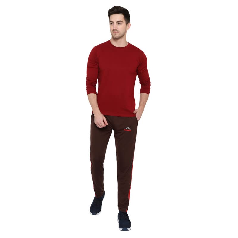 Image of GOLAZO Regular Fit Multicolor Cotton Track Pants for Men with Comfort and Style in Your Athelisure Wear