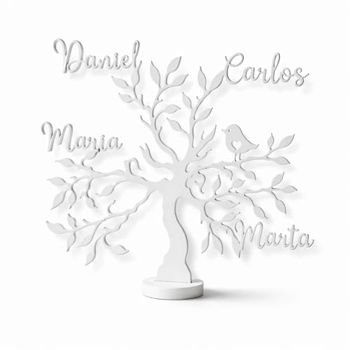 Adornos colgantes | Neonobs Arbol De La Vida Personalizado - Ideal Para Regalar Y Decorar - Regalo Original Para Dia De La Madre, Padres, Familia, Abuelos - Regalos Originales Para El Dia De La Madre
