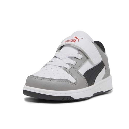 PUMA Toddler Boys Rebound Layup Lo Lace Up Sneakers Shoes Casual - Grey, White2