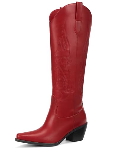 Pasuot Western Cowboy Boots for Women -...