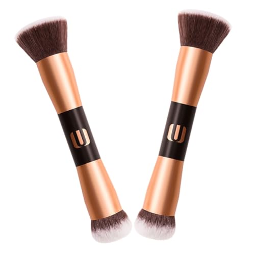 EPIGEIST 2 Piezas Brocha De Maquillaje Rubor Para Maquillaje Brochas De Maquillaje Para Niñas Cepillo Para Polvo Cepillos De Esteticista Rubor Portátil Las Niñas Hacen Pinceles De Madera