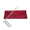 Brass Dowsing Rods – 2Pcs Divining Rods with Bag – Witching Sticks, Spirit Rods – Detect Gold, Water, Yes No Questions, Spirits, Ghost Hunting etc.